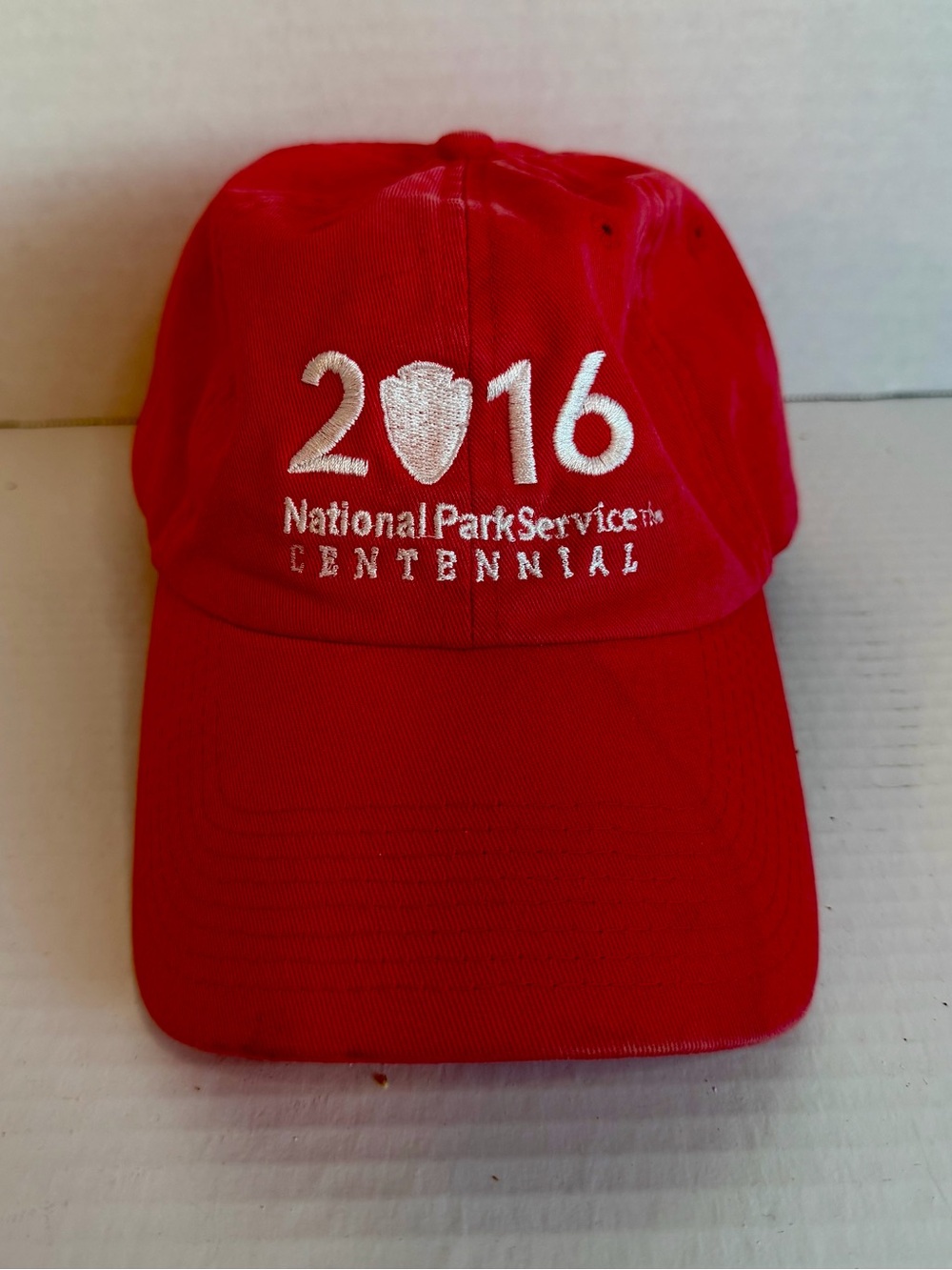2016 National Park Service Centennial Celebration Red Adjustable Baseball Cap
